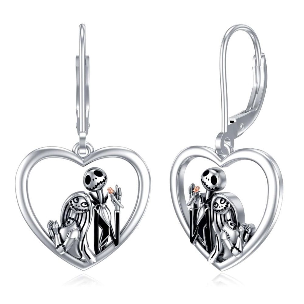 Disney Nightmare Before Christmas Jack Sally Earrings